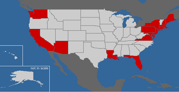 State Map of Places I've
Visited
